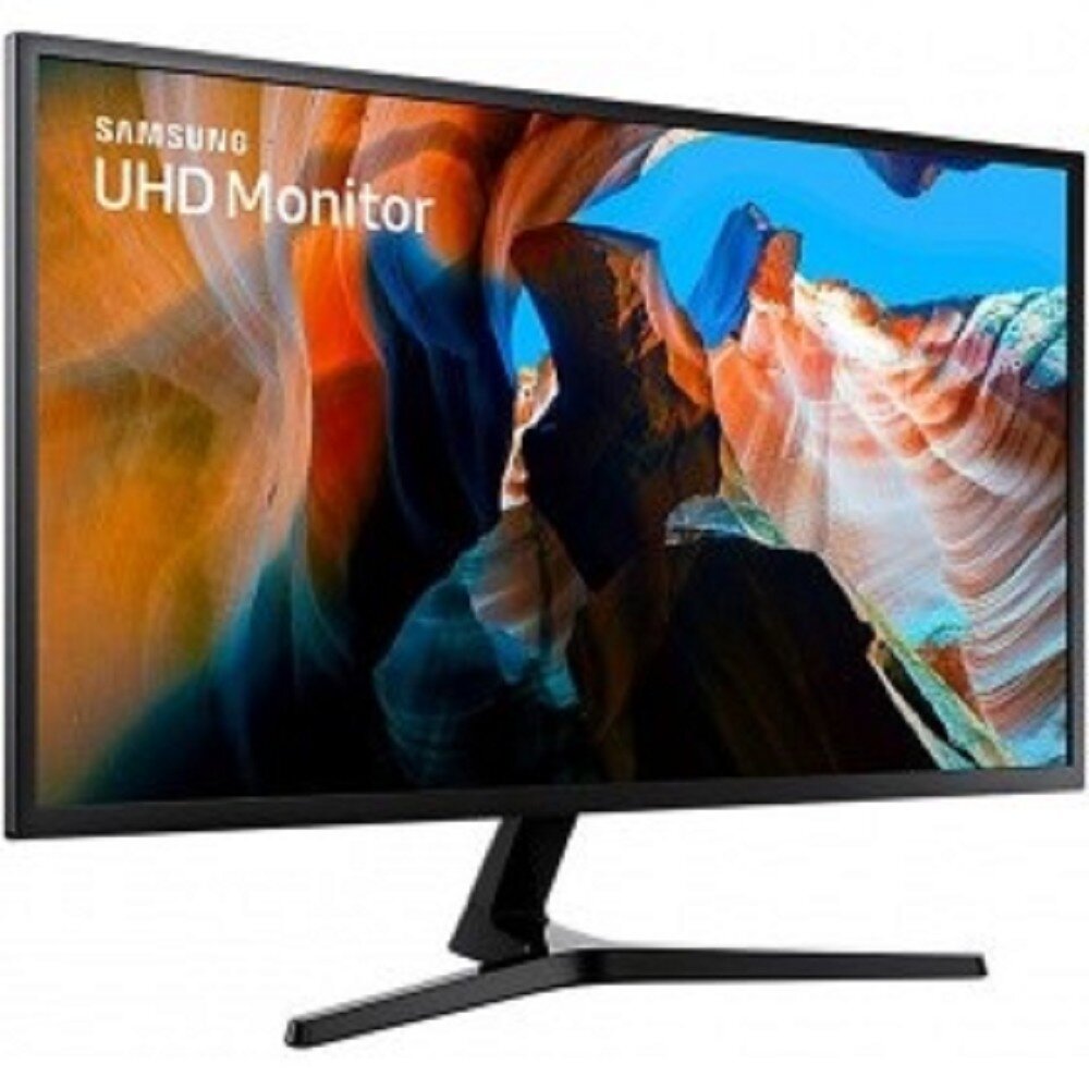 Samsung Монитор LCD Samsung 31.5" U32J590UQI Dark Blue Gray/черный {VA LED 3840x2160 4ms 60Гц 16:9 270cd 178гр/178гр DisplayPort(v1.2) HDMI(v2.0x1, 1.4x1)}