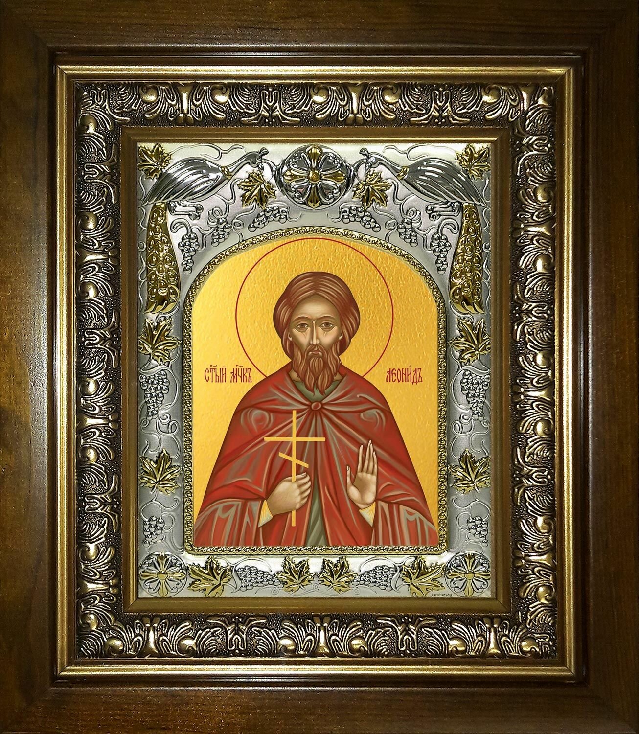 Икона Леонид мученик