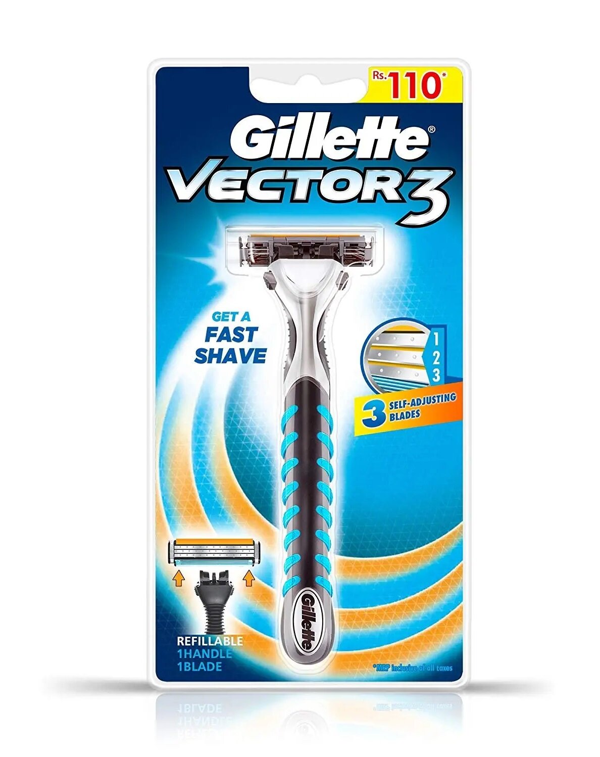 Бритвенный станок Gillette Vector3 с 1 сменной кассетой