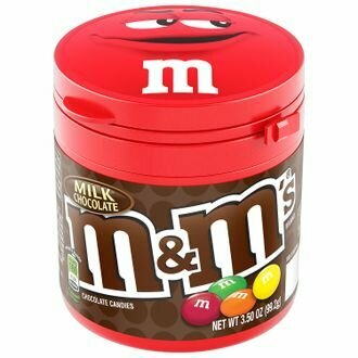 Драже M&M's с молочным шоколадом в банке (Китай), 100 г