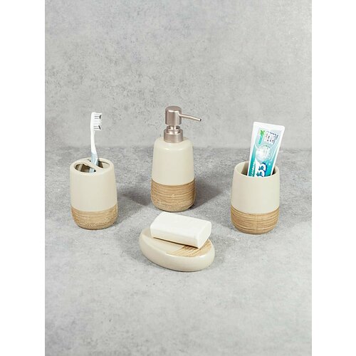 Набор для ванной Милли мыльница дозатор дмыла стакан дщеток стакан 1574₽