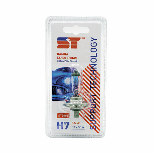 Лампа 12 В H7 55 Вт галогенная блистер ST 290₽