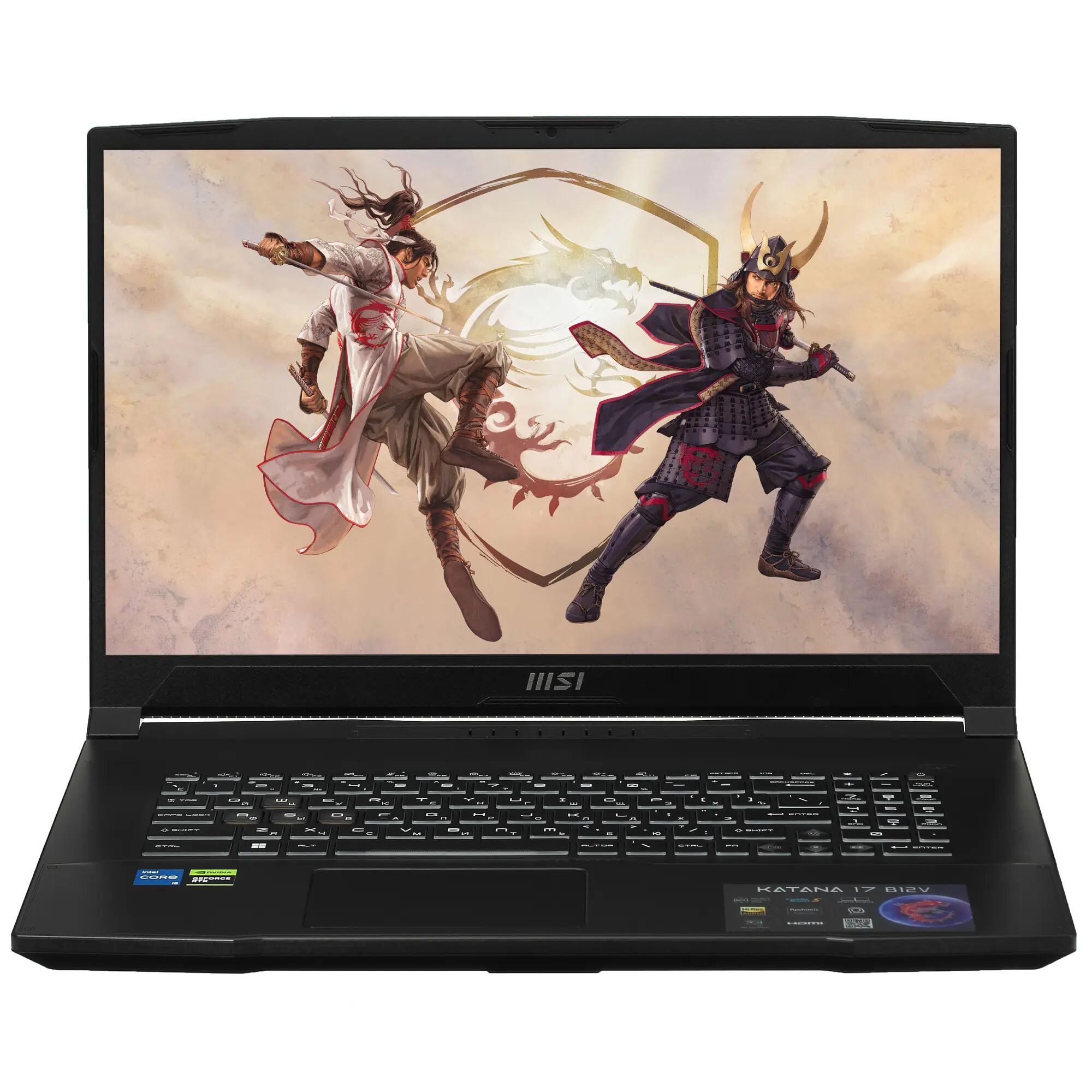 Ноутбук MSI Katana 17 B12VFK-463XRU, 17.3" IPS FHD 144Hz, Core i5-12450H, DDR5 16Gb, SSD 512Gb, RTX 4060 8Gb, Win11, Чёрный