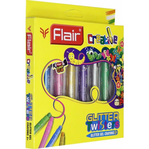 Гелевые мелки CREATIVE с блестками 6 цветов FA 8023 616₽