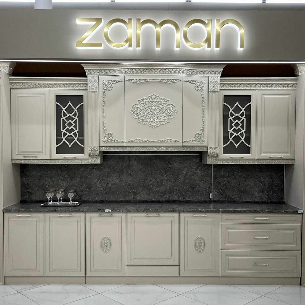 Кухня прямая Заман Арабика 3,3 м шампань
