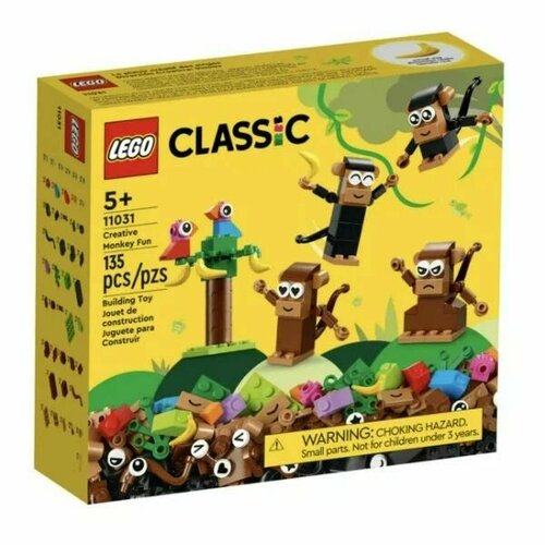 Конструктор LEGO Classic 11031 Творческое веселье обезьян lego classic творческое веселье в океане 11018