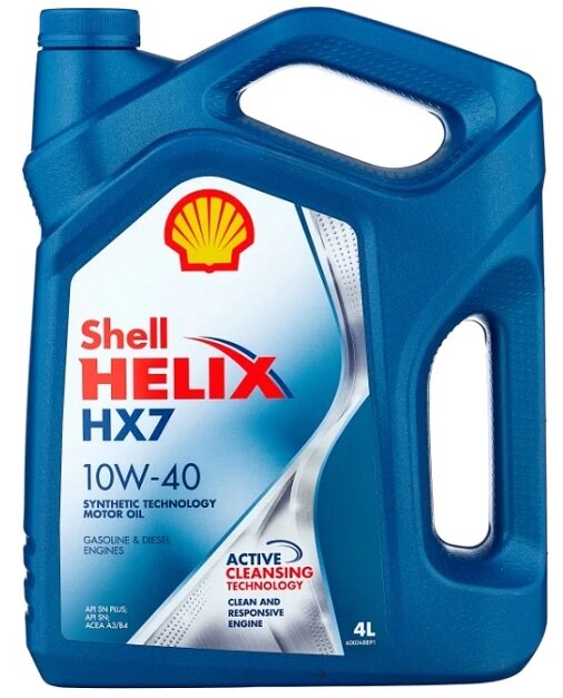 Масло моторное полусинтетическое Shell Helix HX7 10W40 4л