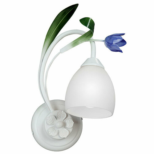 Бра vitaluce daisy 1х40вт е14 металл белый матовый 8941₽