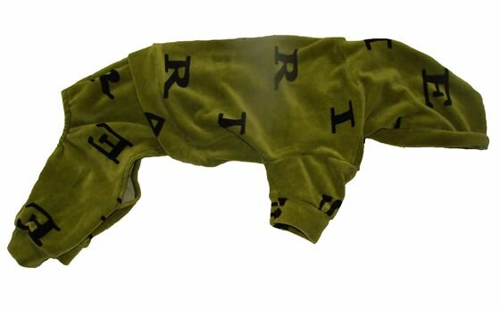 Спортивный костюм №3 для мелких пород, цвет Азбука