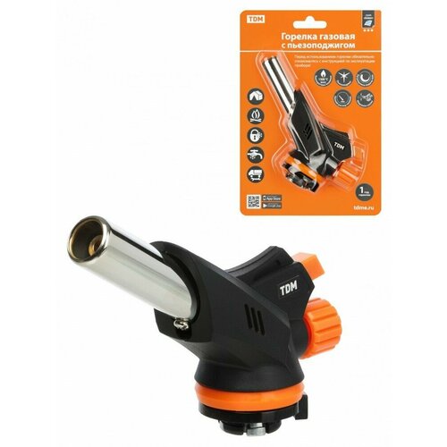 TDM Горелка газовая регулятор подачи пьезоподжиг бутан профи блистер 1 штАлмаз ТДМ SQ1041-0104 10 шт 12670₽