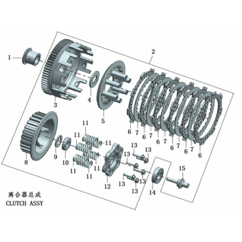 PitBikeClub Толкатель сцепления ZS172FMM-5 (PR250) ZS172FMM-7 (CB250RL)