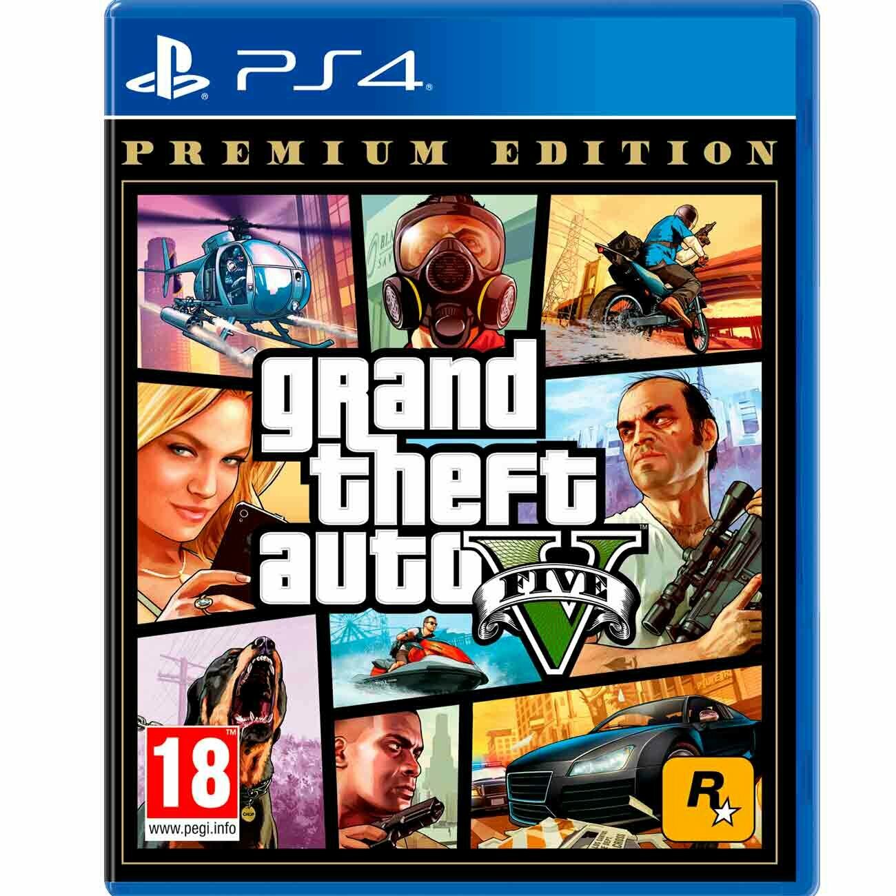 PS4 игра Take-Two Grand Theft Auto V. Premium Edition