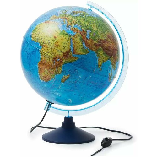Глобус Земли физико-политический с подсветкой 32 см