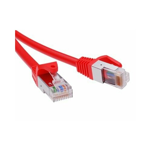 DKC Патч-корд экранированный CAT5E F/UTP 4х2, LSZH, красный, 10.0м RN5EFU4500RD (10 шт.)