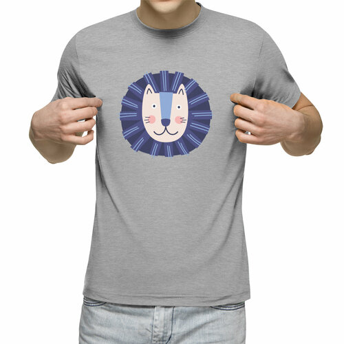 Футболка Us Basic, размер S, серый мужская футболка котогороскоп кот лев m синий