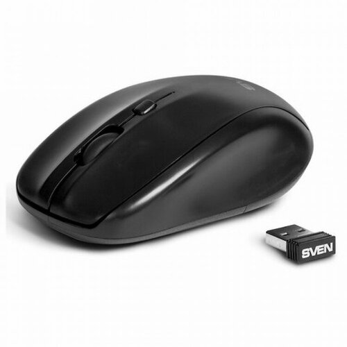 Мышь беспроводная SVEN RX-305W 3 кнопки 1 колесо-кнопка оптическая черная SV-03200305W 117300₽