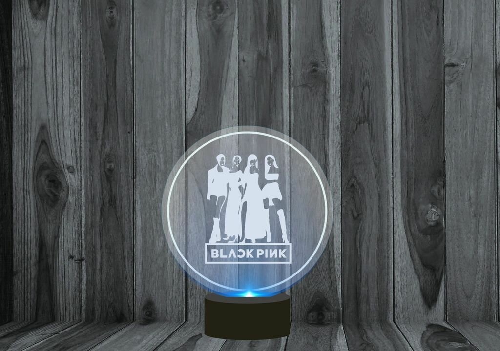 Светильник 3D, ночник Blackpink, Блэкпинк №8