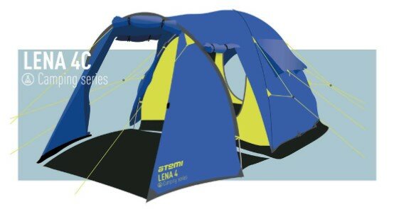 фото Палатка туристическая трекинговая ATEMI Lena 4C