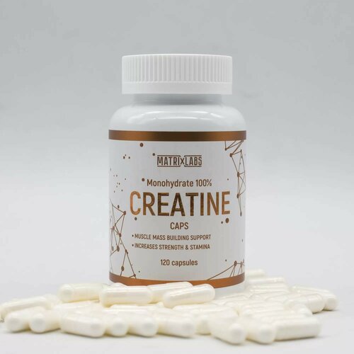 Matrix Labs Creatine 100% Monohydrate (120 капс.) creatine 200 капсул