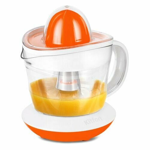 Соковыжималка KitFort КТ-1148-2 цитрусовая белый и оранжевый 170300₽