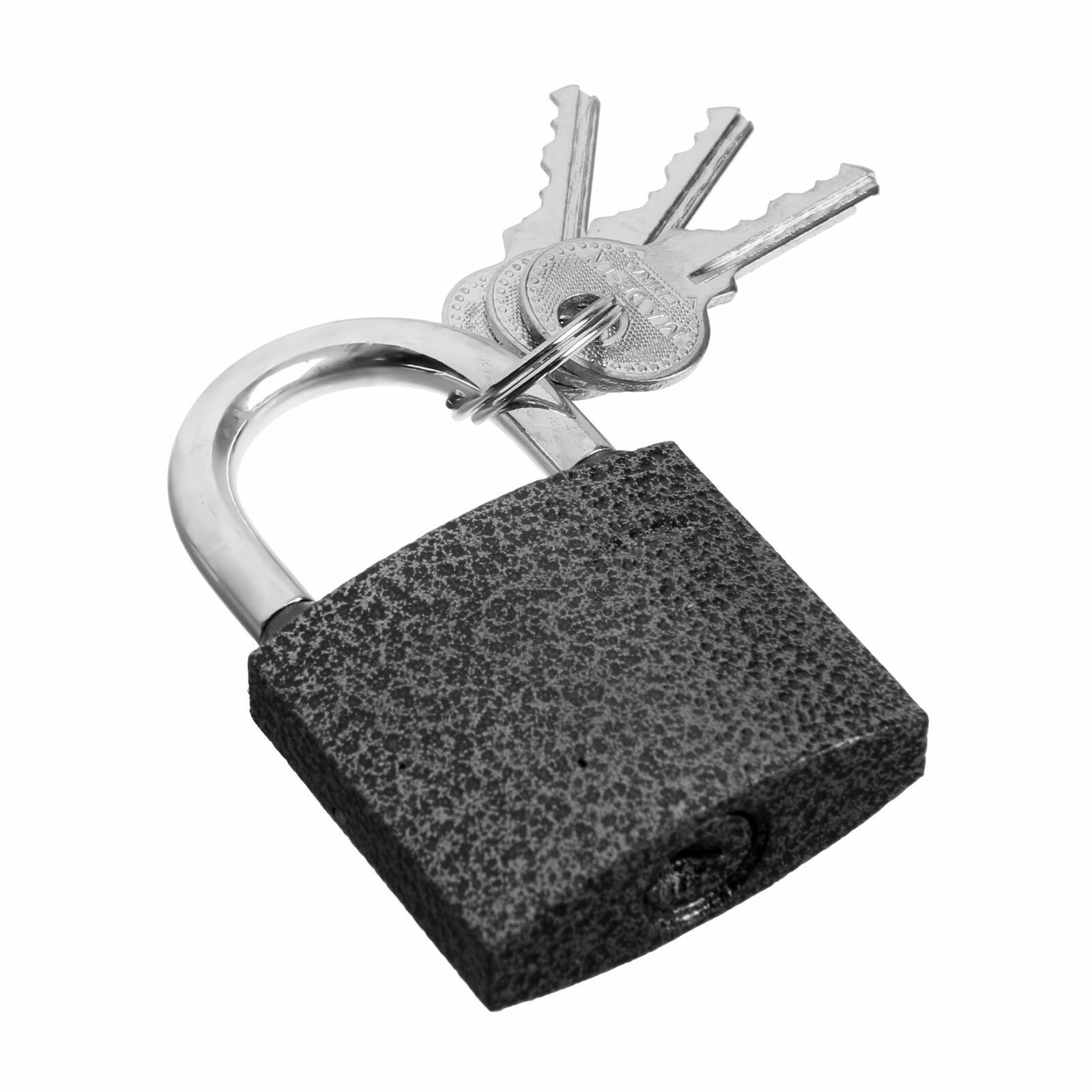 Замок навесной с влагозащитной дужкой 50 мм 3 ключа цвет графит