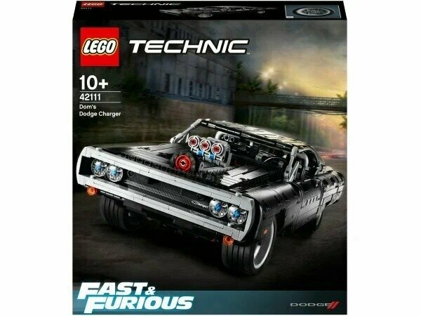 Конструктор LEGO Technic 42111 Dodge Charger Доминика Торетто, 1077 дет.