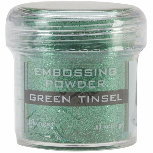 Пудра для эмбоссинга Ranger Ink- GREEN TINSEL pounder s tinsel