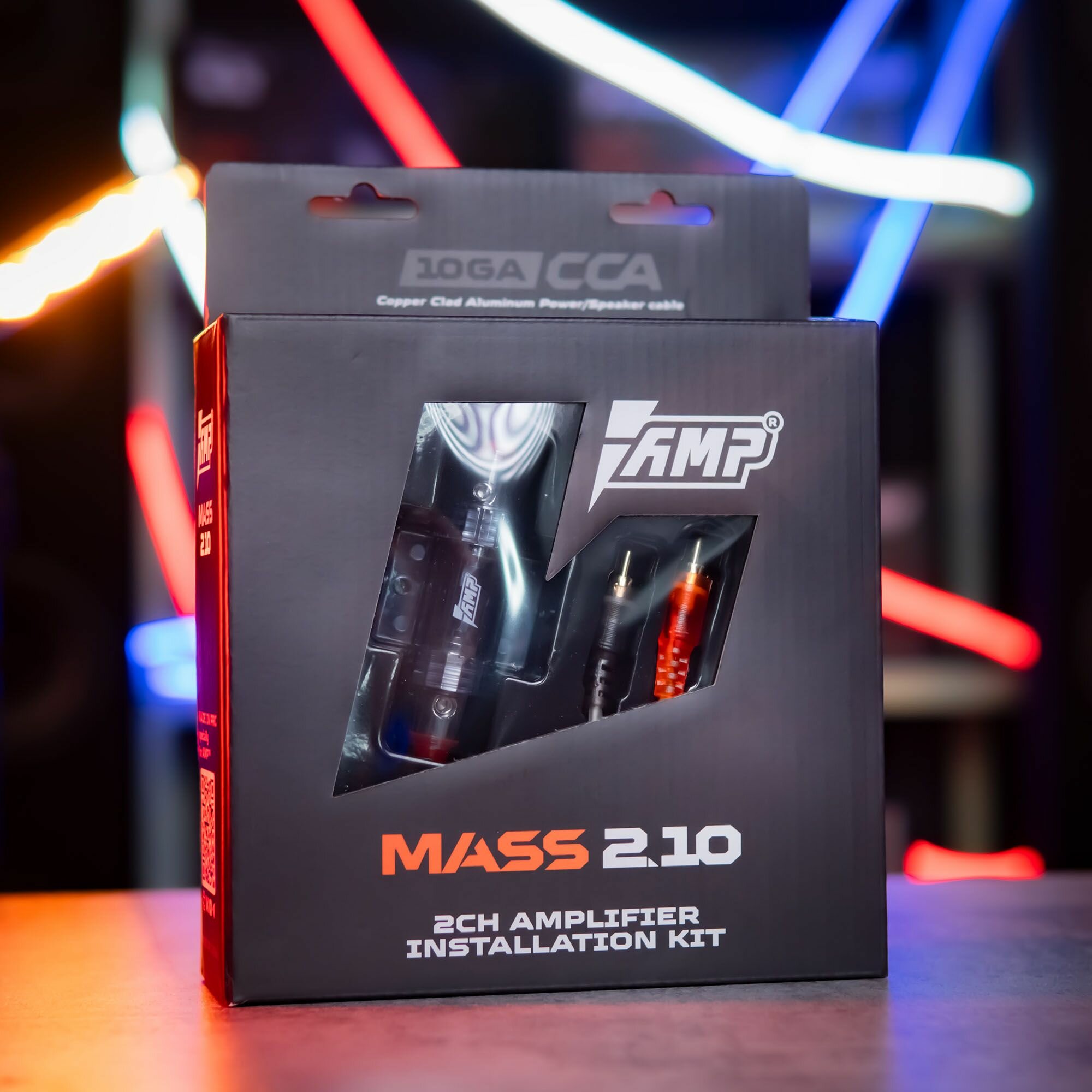 Провода комплект AMP MASS 2.10 (CCA) для 2х канального усилителя — фото 1