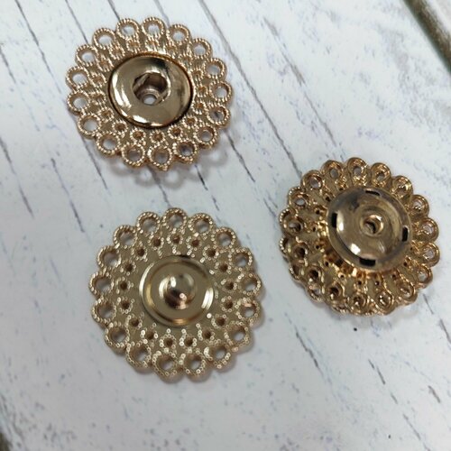 Кнопка пришивная металл 25мм золото 950₽