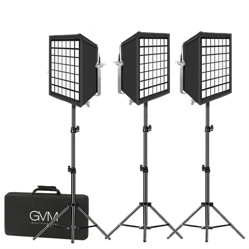 Комплект осветителей GVM 800D-RGB 3шт софтбоксы 800D-RGB-3L-Kit 47990₽
