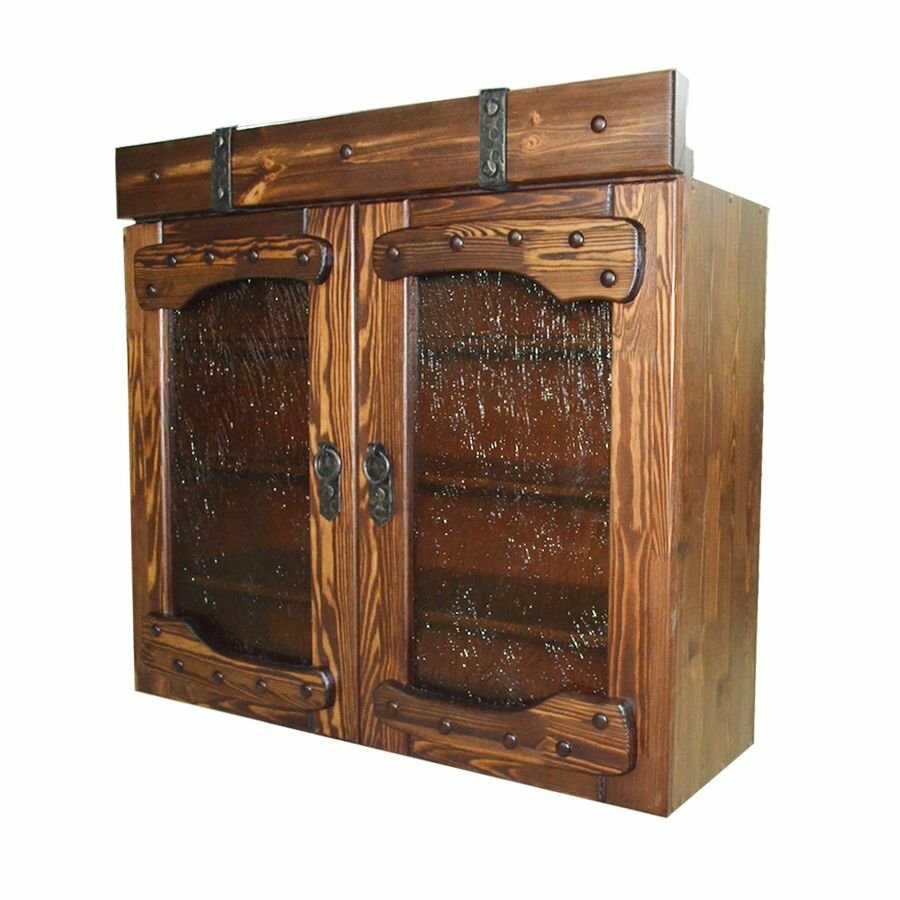 Ящик для кухни навесной (2 двери) "Богатырь" 60*34*Н84 ммк-древ старый орех