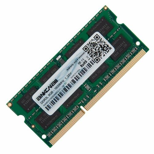 Модуль памяти Ankowall SODIMM DDR3L 8Gb 1600 MHz 1.35V PC3-12800 оперативная память crucial 1 5в 1 35в ddr3l 4 гб 1600 mhz so dimm pc3l 12800 1x4 гб ct102464bf160bn 4g для ноутбука