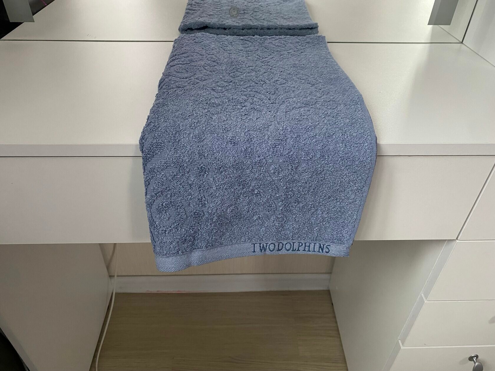Махровое полотенце TWO DOLPHINS Синее