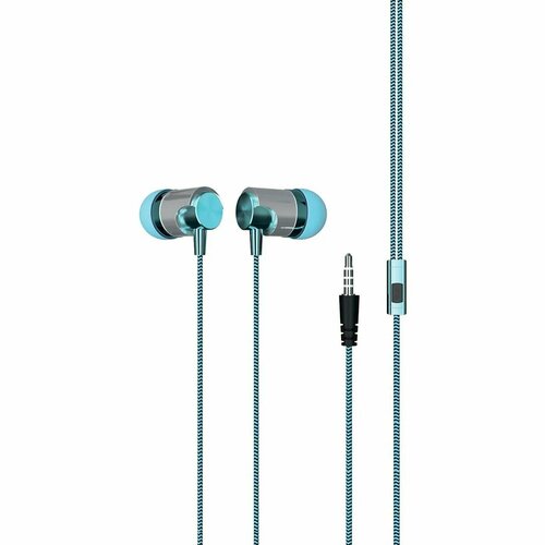 Наушники-гарнитура Red Line E04 Jack 35mm бирюзовый 360₽