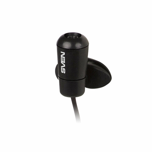 Микрофон-клипса SVEN MK-170, кабель 1,8 м, 58 дБ, пластик, черный, SV-014858 упаковка 3 шт. микрофон настольный для пк на подставке sven mk 200