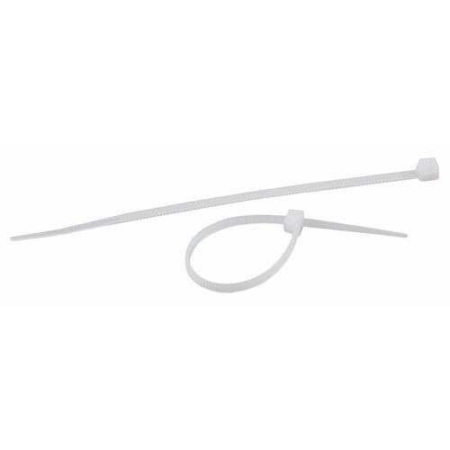 Стяжка хомут 200 мм х 4 мм 100 шт нейлон ЭРА белый NO-KS0-30 240₽