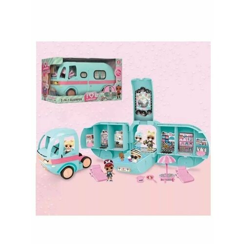 Игрушечный автобус 2 в 1 игровой набор детской декоративной косметики для ногтей в пенале markwins l o l surprise 1 шт
