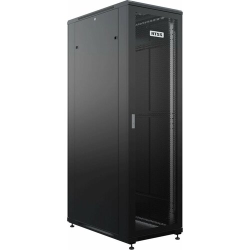 Шкаф серверный NTSS Премиум (NTSS-R42U60120PD/PDD-BL) напольный 42U 600x1200мм пер. дв. перфор. металл 900кг серый 150кг шкаф серверный ntss премиум ntss r42u80100pd pdd напольный 42u 800x1000мм пер дв перфор задн дв перфор 2 хст 900кг серый ip20 сталь