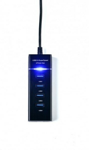 Разветвитель Ks-is USB KS-728 4 порт. черный