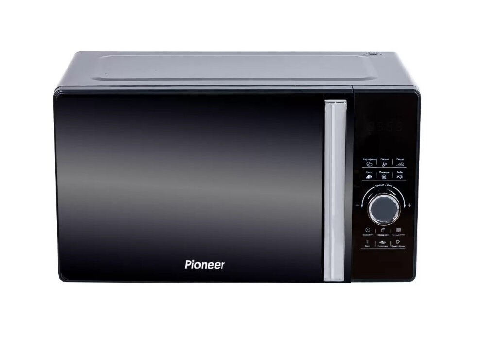 Микроволновая печь с грилем Pioneer MW358S серый, черный