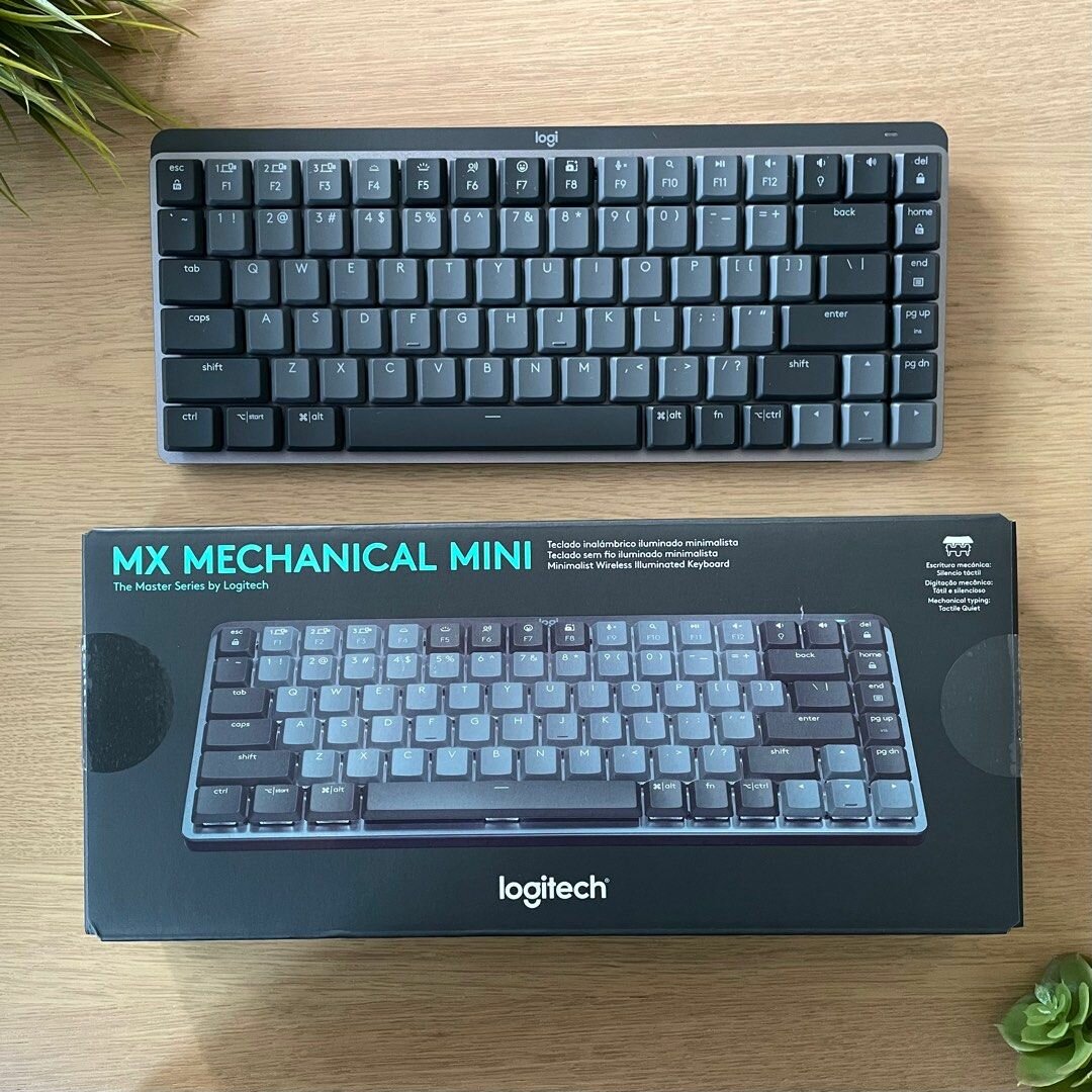 Беспроводная клавиатура Logitech MX mini Mechanical /Tactile (графитовый), английская/русская