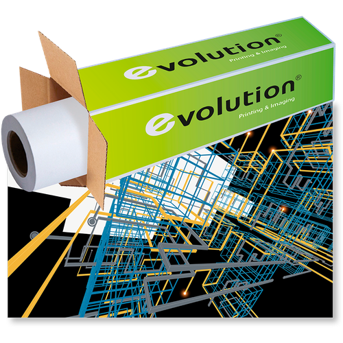 Бумага Technoevolab EVOLUTION Premium Coated Paper (2185150) бумага славич с глянцевым покрытием дизайн фото 42 дюйма 1067 мм 240 г м2 30 5 метров дф240 1067