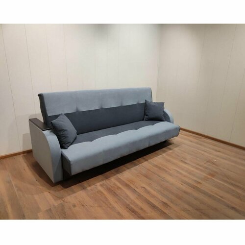 Диван Мебельный рай Лора 900х900х2100, Темно-серый/Светло-серый