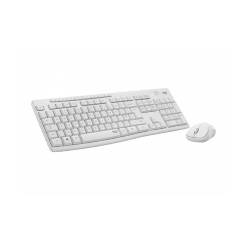 Комплект клавиатура + мышь Logitech Silent Wireless Combo MK295, Белый, английская набор клавиатура мышь logitech mk295 silent wireless combo черный