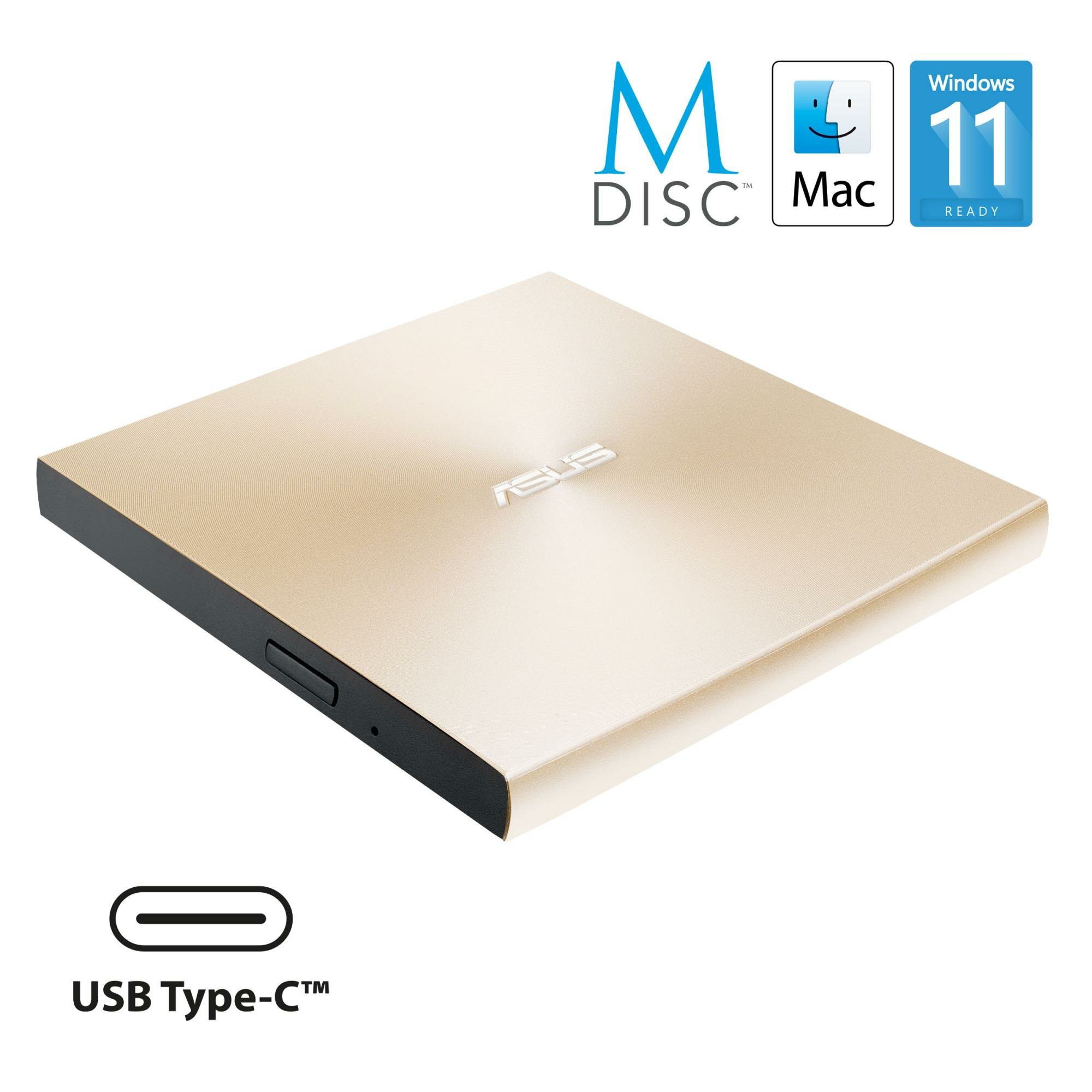 Привод DVD+/-RW ASUS ZenDrive U8M SDRW-08U8M-U/GOLD/G/AS золотистый