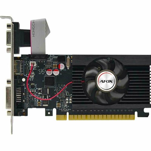 Видеокарта Afox GT710 2GB DDR3 64bit DVI HDMI VGA (AF710-2048D3L5) r5 230 2gb ddr3 64bit lp single fan afr5230 2048d3l5