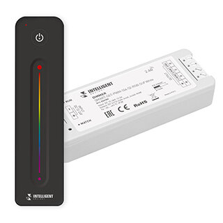 036189 ARLIGHT Диммер SMART-SET-PWM-104-52-RGB-SUF White (12-24V, 3x4A, ПДУ LINE, 2.4G) (IARL, IP20 Пластик)
