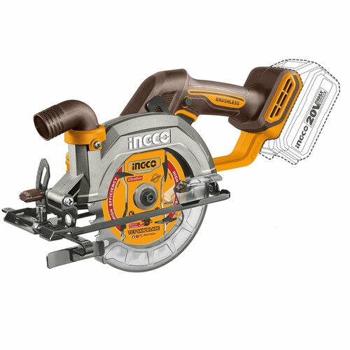 Аккумуляторная циркулярная пила BL 20B 140мм без АКБ и ЗУ SUPER INGCO CSLI1402 INDUSTRIAL 11644₽