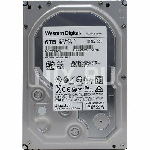 Жесткий диск Hgst Ultrastar DC HC310 6 Тб HUS726T6TALE6L4