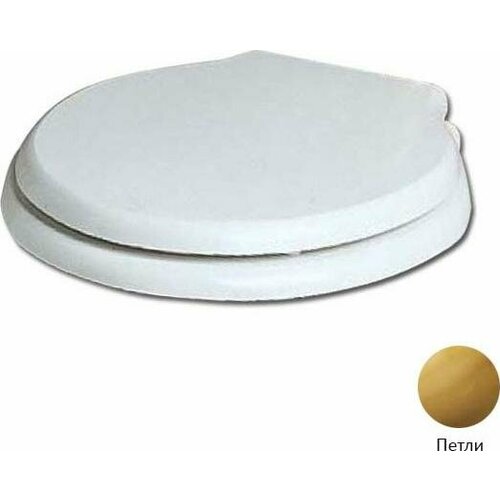 Крышка-сиденье Azzurra Giunone-Jubilaeum 1800/F bi/oro с микролифтом петли золото